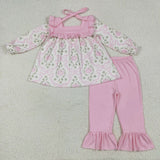 RTS kids matching clothing pumpkin print clothing girl winter clothing-2025.7.19