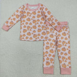 RTS kids matching clothing pumpkin print clothing girl winter clothing-2025.8.12