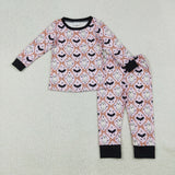 RTS kids matching clothing ghost bat print clothing baby halloween clothing-2025.9.13