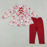 RTS kids matching clothing santa print clothing girl christmas winter clothing-2025.10.11