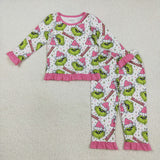 RTS kids matching clothing cartoon print clothing girl christmas winter clothing-2025.9.8