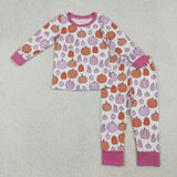 RTS kids matching clothing pumpkin print clothing girl winter clothing-2025.9.17