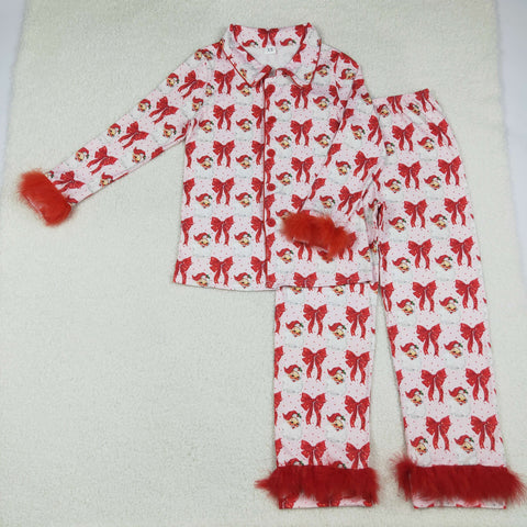 GLP2715   adult pajamas santa adult women christmas pajamas set