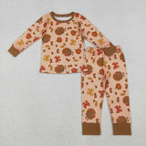 RTS kids matching clothing turkey print clothing girl thanksgiving winter clothing-2025.11.3