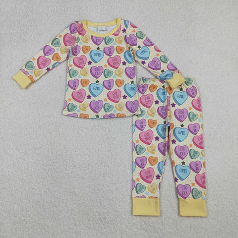 GLP2981  toddler girl clothes heart  girl valentine winter set