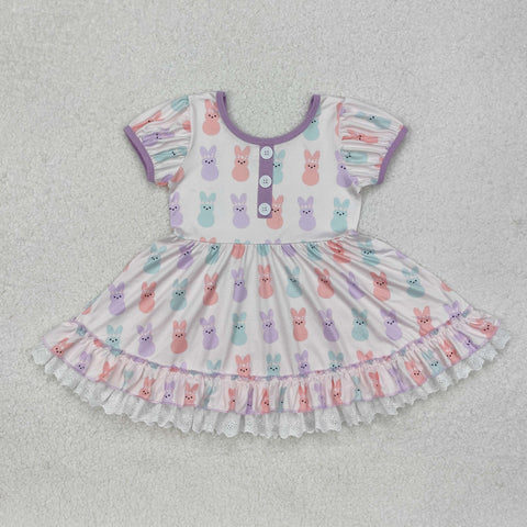 GSD0583  Baby clothes bunny print baby girl summer dress