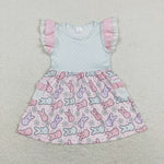 GSD0637 baby girl clothes bunny girl summer dress