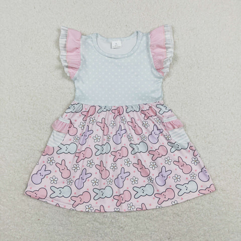 GSD0637 baby girl clothes bunny girl summer dress