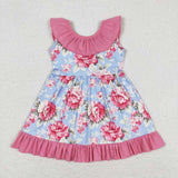 GSD0723 baby girl clothes flower girl summer dress