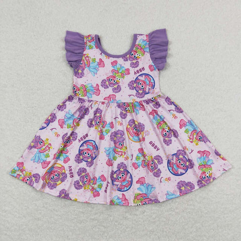 GSD0809 baby girl clothes cartoon abby girl summer dress