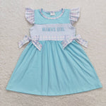 GSD0848  baby girl clothes embroidery mama’s girl toddler girl mother's day summer dress