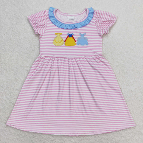 GSD0856  baby girl clothes embroidery princess dress girl summer dress