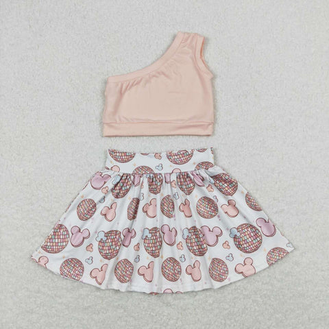 GSD0875 baby girl clothes cartoon mouse toddler girl summer outfit