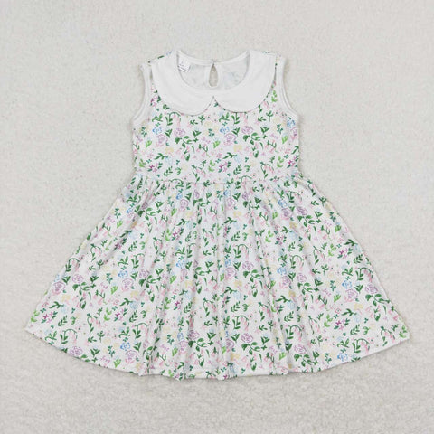 GSD0885 toddler clothes floral baby girl summer dress