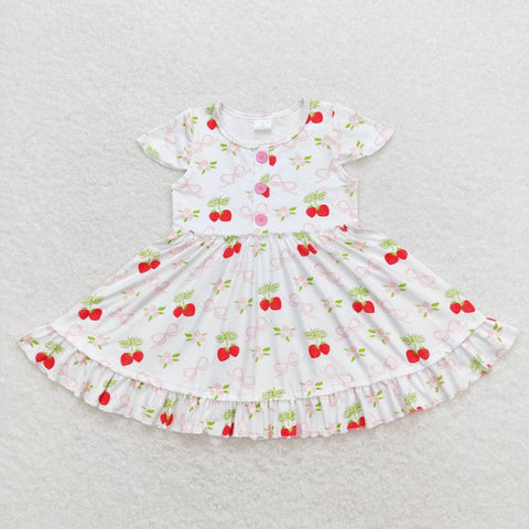 GSD0888 toddler clothes strawberry baby girl summer dress