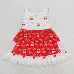 GSD0889  toddler clothes strawberry baby girl summer dress