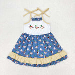 GSD0891   toddler clothes mallard baby girl summer dress