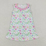 GSD0893 toddler clothes floral baby girl summer dress