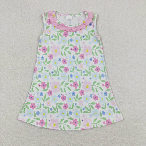 GSD0893 toddler clothes floral baby girl summer dress