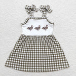 GSD0903 toddler clothes duck gingham baby girl summer dress