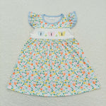 GSD0916 toddler clothes butterfly baby girl summer dress