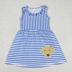 GSD0934  toddler clothes embroidery pubby baby girl summer dress