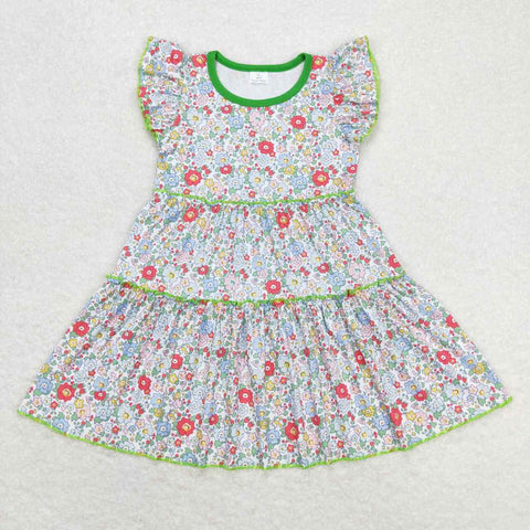 GSD0948  toddler clothes floral baby girl summer dress