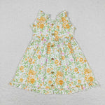 GSD0983  toddler clothes cartoon floral baby girl summer dress