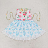 GSD0987 toddler clothes roses baby girl summer dress