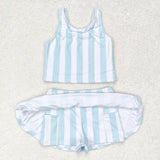 GSD0990  baby girl clothes stripe toddler girl summer outfits