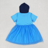 GSD0997  toddler clothes blue baby girl summer dress