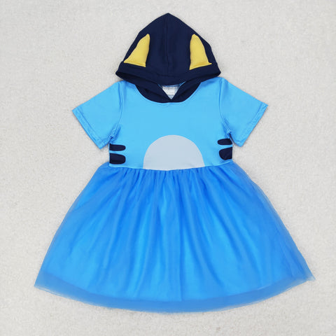 GSD0997  toddler clothes blue baby girl summer dress