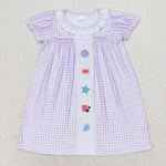 GSD1021  toddler clothes embroidery shell baby girl summer dress