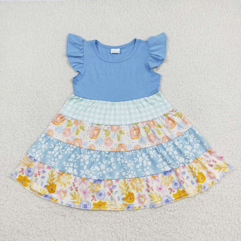 GSD1073 toddler clothes flower baby girl summer dress