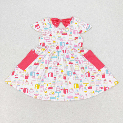 GSD1082  toddler clothes birthday baby girl summer dress