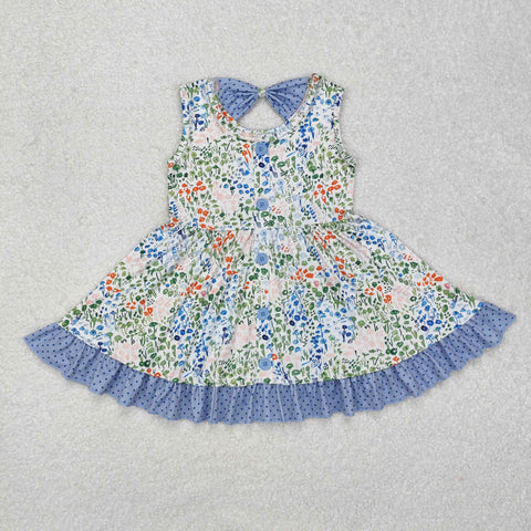 GSD1086  toddler clothes floral baby girl  summer dress