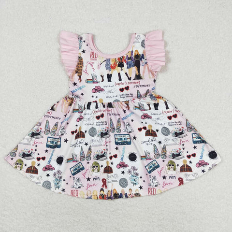 GSD1093  toddler clothes 1989 singer  baby girl summer  twirl  dress 12-18M to 14-16T