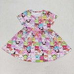 GSD1193 toddler clothes cartoon baby girl summer dress