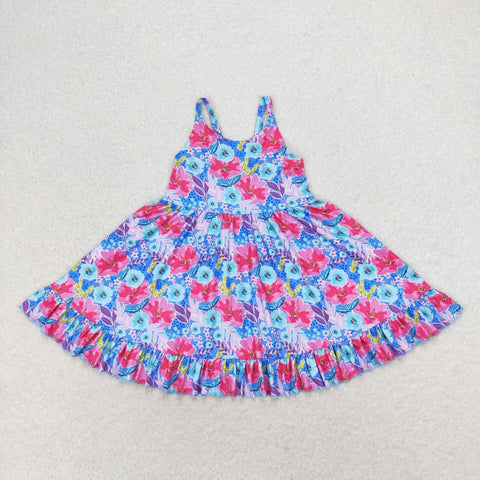 GSD1226   baby girl clothes flower toddler girl summer dress