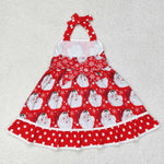 GSD1345 toddler girl clothes santa girl christmas dress