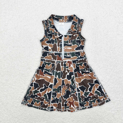 GSD1382 toddler girl clothes camouflage girl summer yoga dress