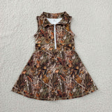 GSD1384   toddler girl clothes camouflage girl summer yoga dress