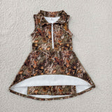 GSD1384   toddler girl clothes camouflage girl summer yoga dress