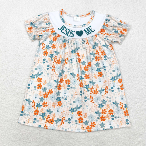 GSD1387  toddler girl clothes Jesus girl summer dress