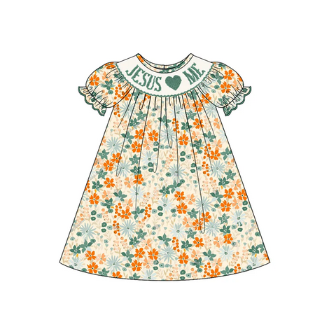GSD1387 pre-order toddler girl clothes Jesus girl summer dress-2024.7.23
