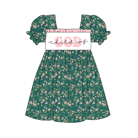 GSD1388 pre-order toddler girl clothes god girl summer dress-2024.7.23