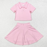 GSD1393  toddler girl clothes pink girl summer yoga outfits