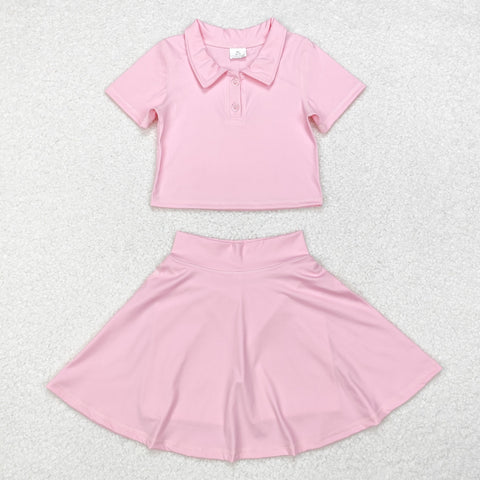 GSD1393  toddler girl clothes pink girl summer yoga outfits