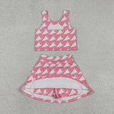 GSD1467  baby girl clothes speaker toddler girl  summer outfit yoga clothes