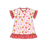 GSD1562 pre-order toddler clothes strawberry baby girl summer dress-2024.11.28